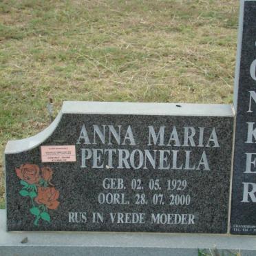 JONKER Anna Maria Petronella 1929-2000