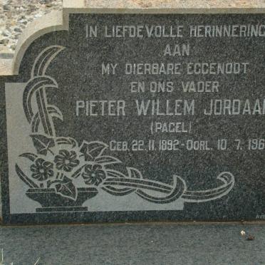 JORDAAN Pieter Willem 1892-1966