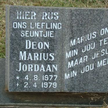 JORDAAN Deon Marius 1977-1979