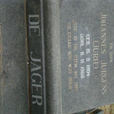 JAGER Johannes Jurgens, de 1904-1968