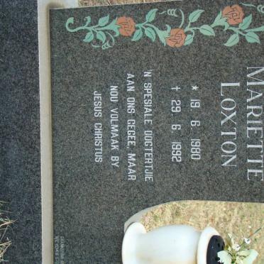 LOXTON Mariette 1980-1992