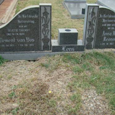 LENS Clement van Vos 1923-1993 &amp; Anna Magrietha Leonora 1927-2003