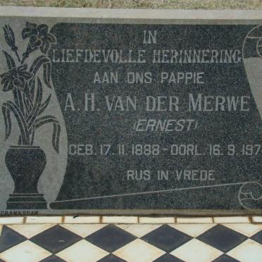 MERWE A.H., van der 1888-1978