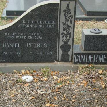 MERWE Daniel Petrus, van der 1917-1979