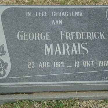 MARAIS George Frederick 1921-1980