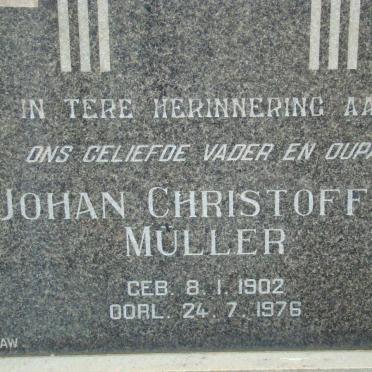 MULLER Johan Christoffel 1902-1976