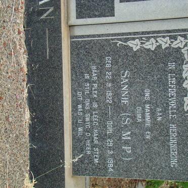 MOOLMAN S.M.P. 1922-1984