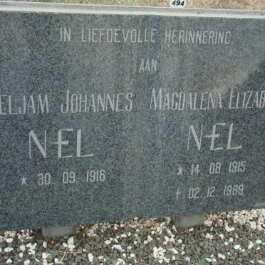 NEL Gieljam Johannes 1916- &amp; Magdalena Elizabeth 1915-1989