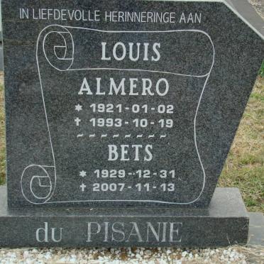 PISANIE Louis Almero, du 1921-1993 &amp; Bets 1929-2007