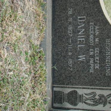 POTGIETER Daniel W. 1937-1977 &amp; Anna A.M. 1941-