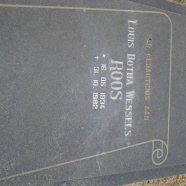 ROOS Louis Botha Wessels 1934-1982