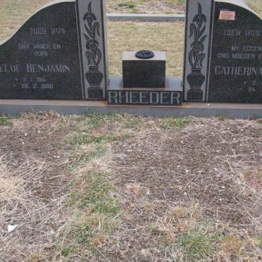 RHEEDER Roelof Benjamin 1914-1990 &amp; Catherina Susanna 1916-1985