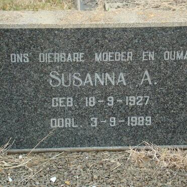 RENSBURG Susanna A., Janse van  1927-1989
