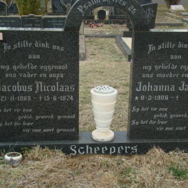 SCHEEPERS Jacobus Nicolaas 1909-1974 &amp; Johanna Jacoba 1906-