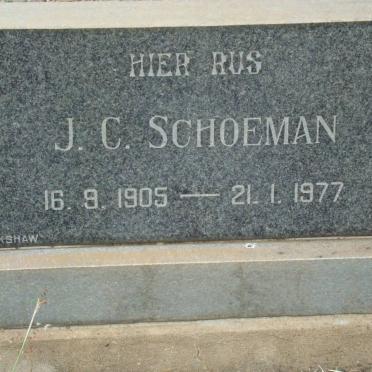 SCHOEMAN J.C. 1905-1977