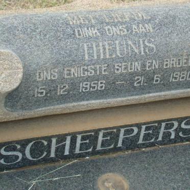 SCHEEPERS Theunis 1956-1980