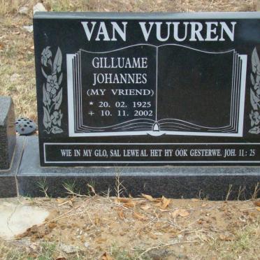 VUUREN Gilluame Johannes, van 1925-2002
