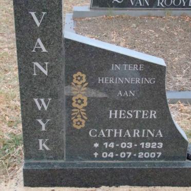 WYK Hester Catharina, van 1923-2007