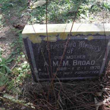 BROAD A.M.M. 1888-1970