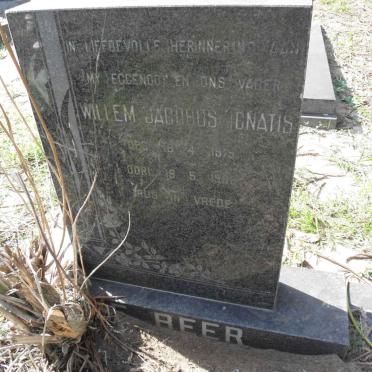 BEER Willem Jacobus Ignatius, de 1919-19??