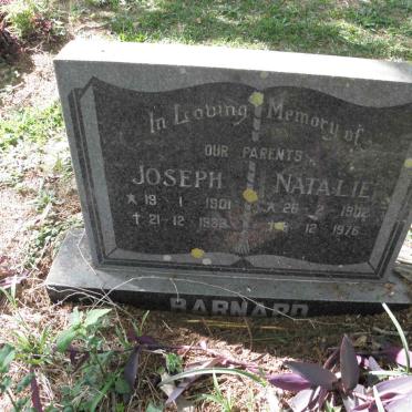 BARNARD Joseph 1901-1983 &amp; Natalie 1902-1976