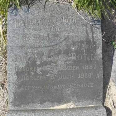 BOTHA Jan Jacobus 1887-1969