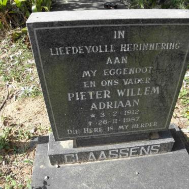 CLAASENS Pieter Willem Adriaan 1912-1987