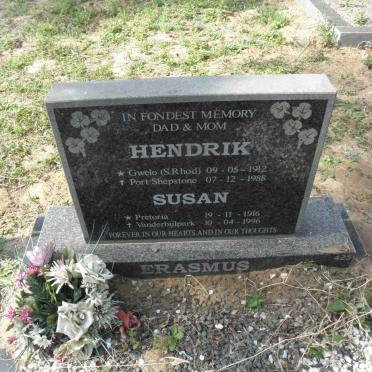 ERASMUS Hendrik 1912-1988 &amp; Susan 1916-1996