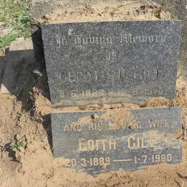 GILL Gerald B. 1886-1970 &amp; Edith 1889-1980