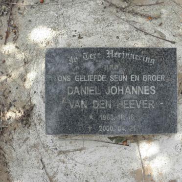 HEEVER Daniel Johannes, van den 1963-2000