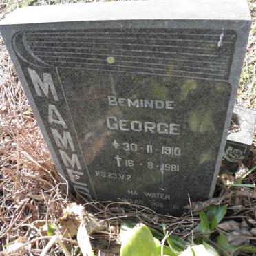MAMMES George 1910-1981