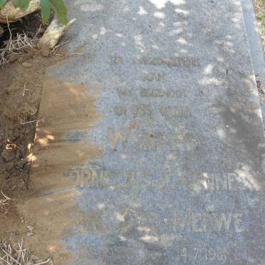 MERWE Wynand Cornelius Johannes, van der 1916-1981