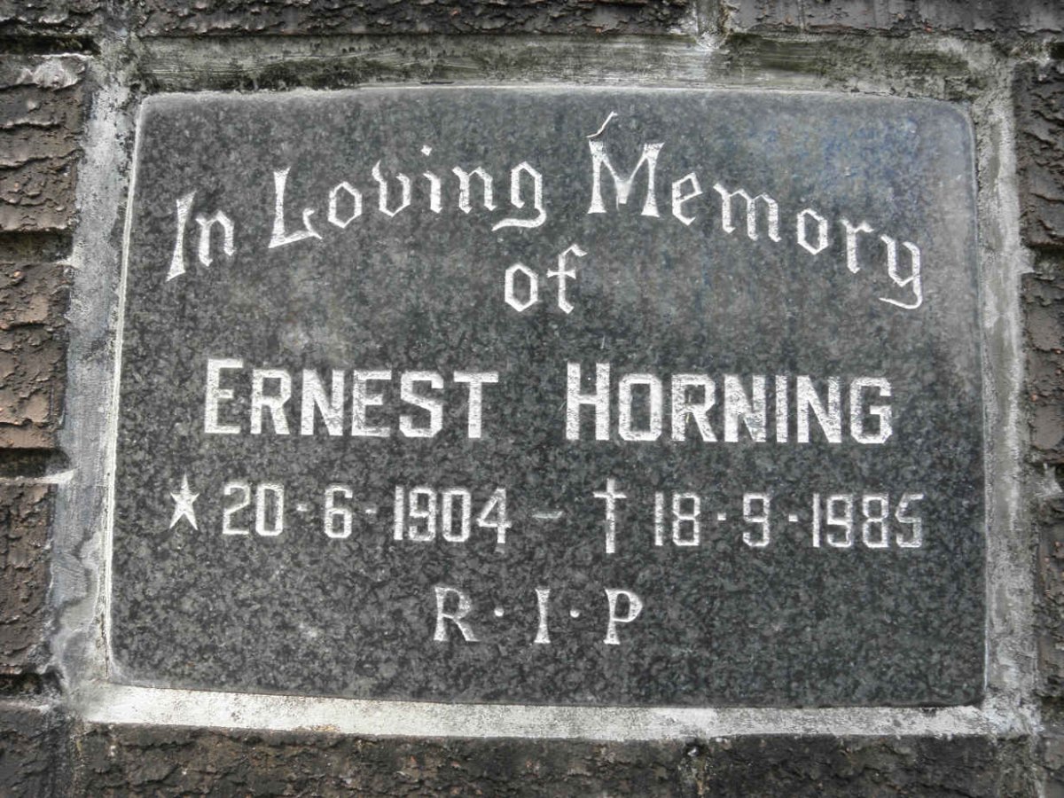 HORNING Ernest 1904-1985