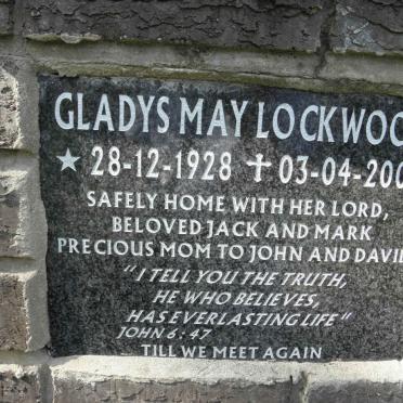 LOCKWOOD Gladys May 1928-2008