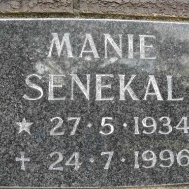 SENEKAL Manie 1934-1996