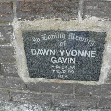 GAVIN Dawn Yvonne ??25-??99