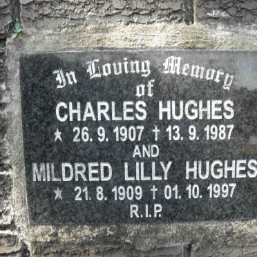 HUGHES Charles 1907-1987 &amp; Mildred Lilly 1909-1997