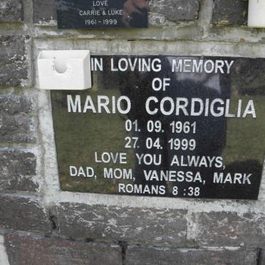 CORDIGLIA Mario 1961-1999