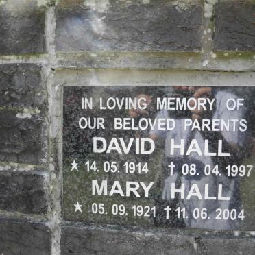 HALL David 1914-1997 &amp; Mary 1921-2004