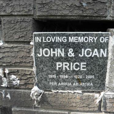 PRICE John 1919-1996 &amp; Joan 1920-2005