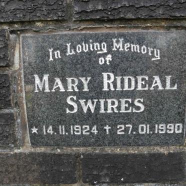 SWIRES Mary Rideal 1924-1990