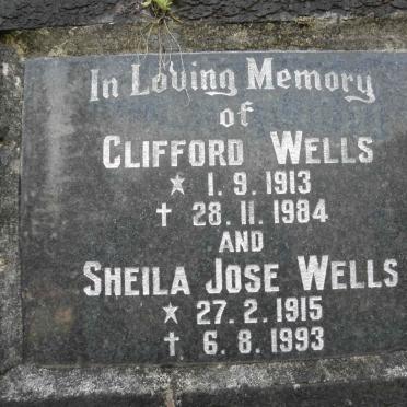 WELLS Clifford 1913-1984 &amp; Shiela Jose 1915-1993