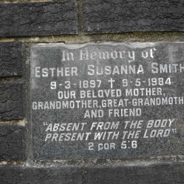 SMITH Susanna Esther 1897-1984