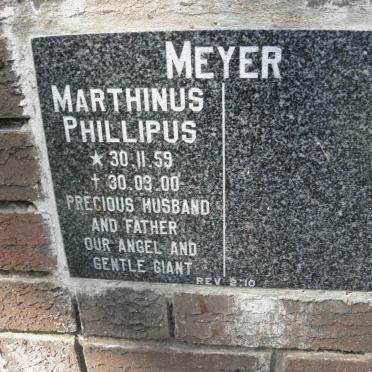 MEYER Marthinus Phillipus 1959-2000