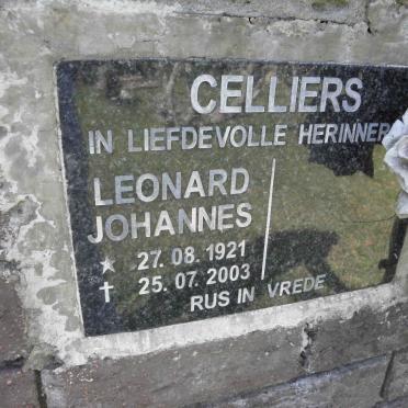 CELLIERS Leonard Johannes 1921-2003