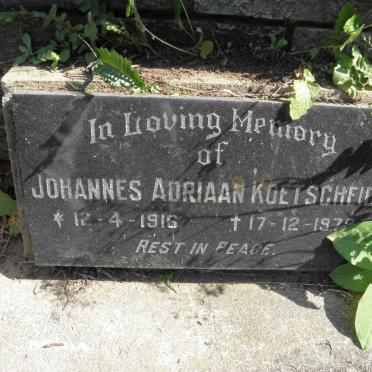 KOETSCHEID Johannes Adriaan 1916-1978