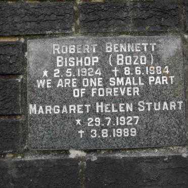 BISHOP Robert Bennett 1924-1984 :: STUART Margaret Helen 1927-1989