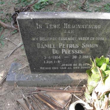 PLESSIS Daniel Petrus Simon, du 1914-1989