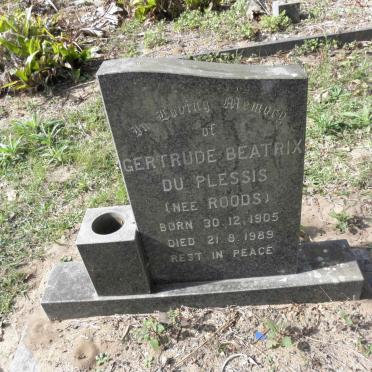 PLESSIS Gertrude Beatrix, du nee ROODS 1905-1989