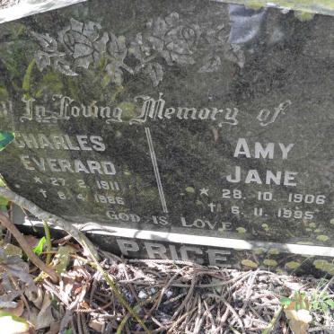 PRICE Charles Everard 1911-1986 &amp; Amy Jane 1906-1995